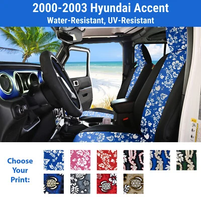 Fundas de asiento hawaianas para Hyundai Accent 2000-2003 Foto 1 de 4