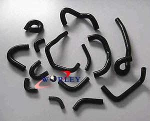 For NISSAN Skyline R32 R33 R34 GTR RB26DET Silicone Heater Hose Kit Black - Picture 1 of 4
