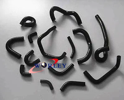 Kit de manguera de calentador de silicona negro para Nissan Skyline R32 R33 R34 GTR RB26DET Foto 1 de 4
