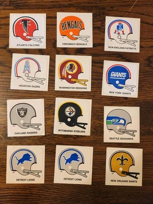1978 Kellogg's Pop Tarts NFL Football Helmet Stickers Complete Your Set - Image 1 of 4