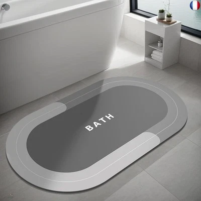 Doilc Bath Mat Rug for Tapis de Bain Tapis de Salle de Bains en Caoutchouc - Photo 1/4