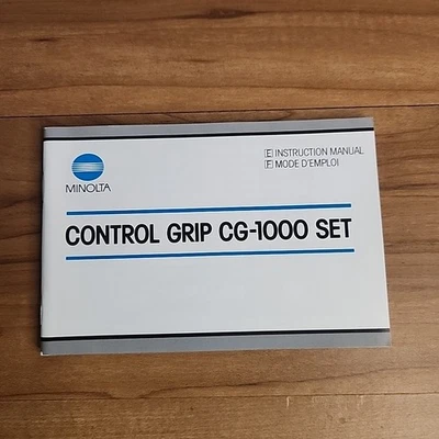 Minolta Control Grip CG-1000 Set Instruction Manual Original 1985 - Image 1 of 4