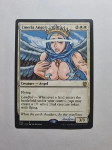 EMERIA ANGEL ANIME GIRL MAGIC GATHERING ALTERED ART HAND PAINT DEMIAN SOLIS - Picture 1 of 12