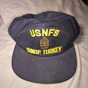 USNFS Sinop Turkey navy blue ball cap adjustable made by New Era snapback - Picture 1 of 7