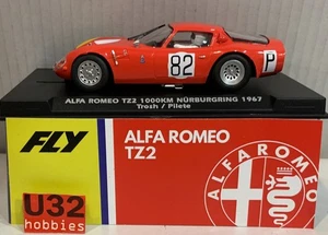 SLOT CAR FLY A2105 ALFA ROMEO TZ2 #82 1000Km NURBURGRING 1967 TROSH/PILETE - Imagen 1 de 8