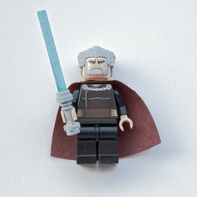 LEGO Count Dooku Minifigure Star Wars 7752 9515 sw0224 Lightsaber Clone Wars