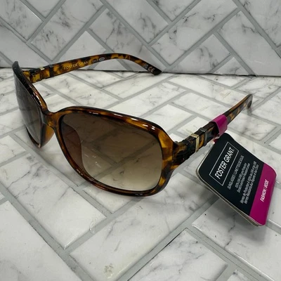 NUEVO SIN ETIQUETAS Gafas de sol Foster Grant Emma Tortuga Marcos Mariposa Borde Dorado Foto 1 de 4