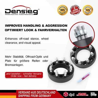 Ensanchamiento de carril Densieg 2x 2” (8x165,1 mm) 126,15 mm centrado en el centro para camioneta - Imagen 1 de 4