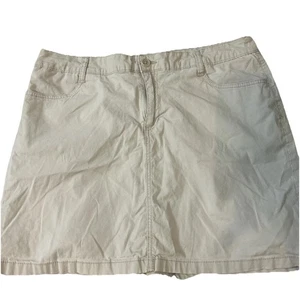 Utility Skort Camping Hiking Outdoors Gorpcore Stretch Travel Beige Size 14 - Picture 1 of 8