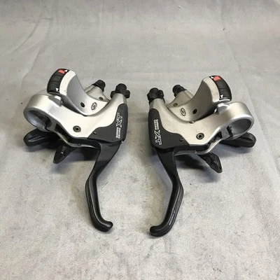 Vintage Shimano Deore XT ST-M750 Shifter Set Rapidfire Shift Lever 3s 9s - Image 1 of 4