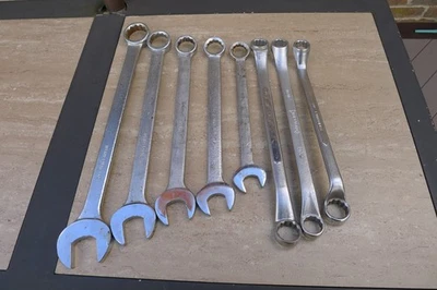 8 LLAVES OFFSET COMBINADAS, CAJA, 3/4"-1 1/4" UPLAND FORGE, WILLIAMS, ELECTROLITE Foto 1 de 4