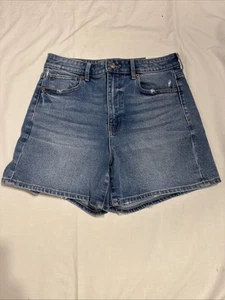 Pantaloncini jeans larghi American Eagle vita alta 28 donna taglia 6 - Foto 1 di 11