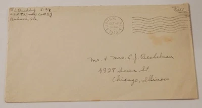 Auburn Alabama Navy Radio Training Station October 14 1943 WW2 free frank - Image 1 of 2