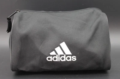 Kit de artículos de tocador Adidas bolsa de ducha de viaje negra pequeña bolsa con logotipo con cremallera 8,5"x5"x5" Foto 1 de 4