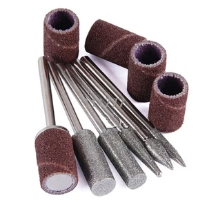 Nail Art 6 Drill File BITS Set Tool for Acrylic Manicure Electric Machine Carver - Picture 1 of 7