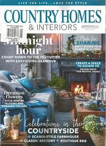 COUNTRY HOMES & INTERIORS MAGAZINE JANUARY 2018, MIDNIGHT HOUR. - Picture 1 of 1
