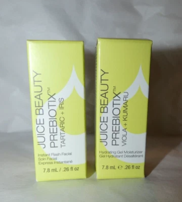 NEW JUICE BEAUTY Prebiotix Viola Kumaru Moisturizer Tartaric + Iris Flash Facial - Image 1 of 4