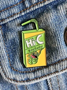 Pin Esmalte Bebida Delgado Enfriador Ecto Ghostbusters - Excelente Estado - Imagen 1 de 4