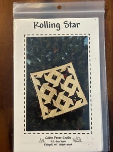 Rolling Star Cabin Fever Crafts 29” Square Quilt Pattern #504 Unused - Picture 1 of 3
