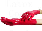 100% Latex Rubber Gummi Rot Handschuhe Kompressionsgeformt Gloves 0.4mm S-XL