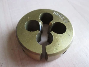 NEW M10x1.25 Metric Die 1.5" Titanium Nitride Coated HSS Steel Slotted #T16CC - Picture 1 of 6