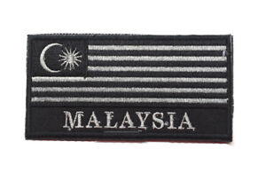 MALAYSIA FLAG MALAYSIAN MILITARY ARMY PATCHES BADGE HOOK & LOOP PATCH *03