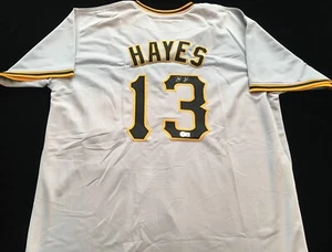 Ke'Bryan Hayes Signed Autographed Gray Jersey w/ COA Pittsburgh Pirates Rookie - Picture 1 of 3