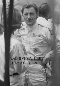 Lotus Formula One driver Graham Hill 1968 paddock photo photograph - Picture 1 of 1