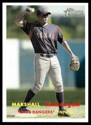 2006 Topps Heritage Marshall McDougall Texas Rangers #389 - Image 1 of 2