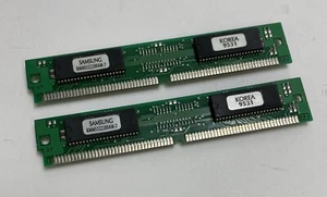 16MB Kit (2 x 8MB) Samsung KMM5322200AW-7 72-Pin 70n/s SIMM Memory Modules - Picture 1 of 3