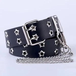 Unisex Jeans Belt Punk Gothic Belts for Women Men Waist Corset Cinturon Mujer Ch - Picture 1 of 17