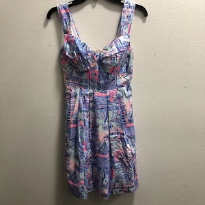 Nuevo con etiquetas Vestido Lilly Pulitzer Cyndi Azul Susurro Sí Boya Talla 00 - Imagen 1 de 8
