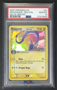 Dragonair 41/113 Reverse Holo Foil EX Delta Species Englisch PSA 10 - Bild 1 von 2