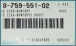 Sony BVW-70P Betacam Software Version 2.00SY1 BVW70PV2.00SY1 P/N 8-759-551-02 - Bild 1 von 1