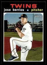 2020 Topps Heritage 238 Jose Berrios Minnesota Twins Baseball Card