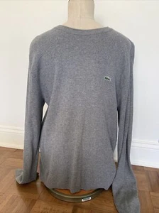 Lacoste Herren Langarm Thermohemd grau Größe 4 Small - Bild 1 von 9
