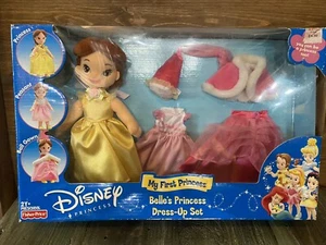 Vintage Fisher Price 2003 My First Disney Princess Belle Prinzessin Kleid Puppe NEU - Bild 1 von 2