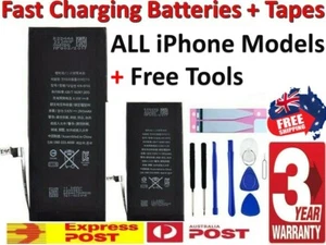 For Apple iPhone 4S 5S 5C 6 6S 7 PLUS High Capacity Battery Replacement Tools OZ - Photo 1 sur 6