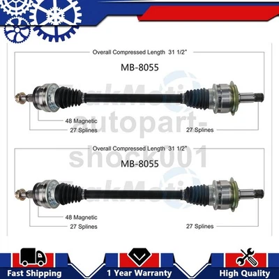 2 juntas de eje trasero TrakMotive CV para Mercedes-Benz CLS400 2015 Foto 1 de 2