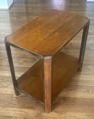 Antigua mesa con soporte para plantas estante de madera Etagere artesanías misión 20 X 12 X 18 Foto 1 de 4