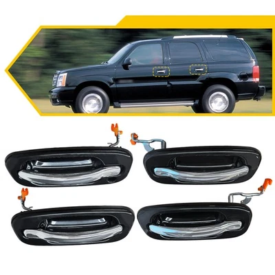 Manija de puerta exterior delantera y trasera X4 para GMC Yukon Yukon XL 1500 XL 2500 2000-06 Foto 1 de 4