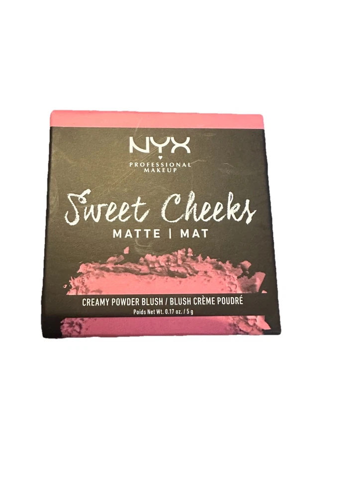 NYX Sweet Cheeks Matte Creamy Powder Blush Face Makeup SCCPBM08 Rose & Play