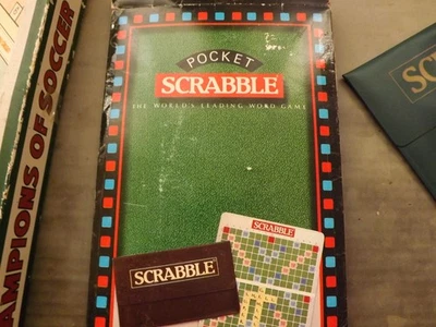 Vintage "MAGNETIC POCKET SCRABBLE" By Spears Games 1992. Complete Box Show Wear - Image 1 of 4
