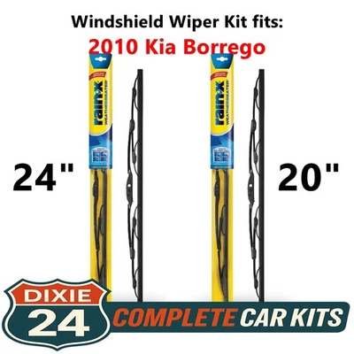 Rain-X Weatherbeater Windshield Wiper Kit fits: 2010 Kia Borrego (24" & 20") Foto 1 de 4