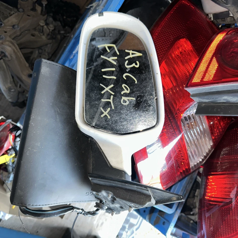 Audi A3 CABRIO LEFT MIRROR 2011 8P White Tested Has Marks - Image 1 of 4