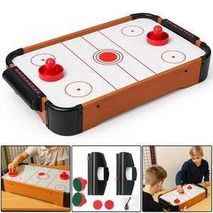 Tabletop Air Hockey Game Set Kids Family Fun Compact Indoor Air Hockey Table - Picture 1 of 8