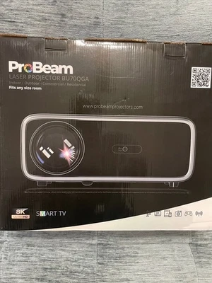 PROBEAM BU70QGA 8k SMART TV Ultra HD Laser Projector Indoor/Outdoor Bundle - Image 1 of 3