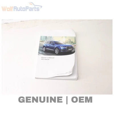 2017 AUDI Q7 - 2017 Owners Manual (Q7) 4M0012721BA - Image 1 of 4