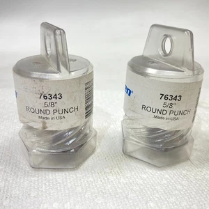 (Lot of 2) HOUGEN 76343 5/8" Round Punch - Picture 1 of 5