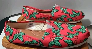 Groove Bags Weihnachten Stechpalme rot Slipper Schuhe Damen 11W - Bild 1 von 9
